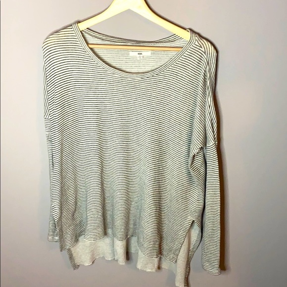 Vans High low long sleeve raw edge top - Picture 1 of 6